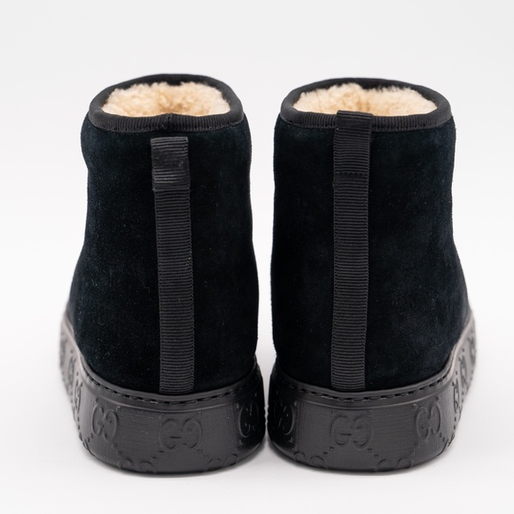 Gucci | Shoes | Size 365g 65 Us Gucci Shearling Ankle Boots  size 36.5G 6.5 US Gucci Shearling Ankle Boots Black Mouton Winter
